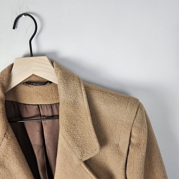 International Scene Cashmere Wool Blend Long Coat Vintage Made in Hungary 11/12 - Picture 3 of 15